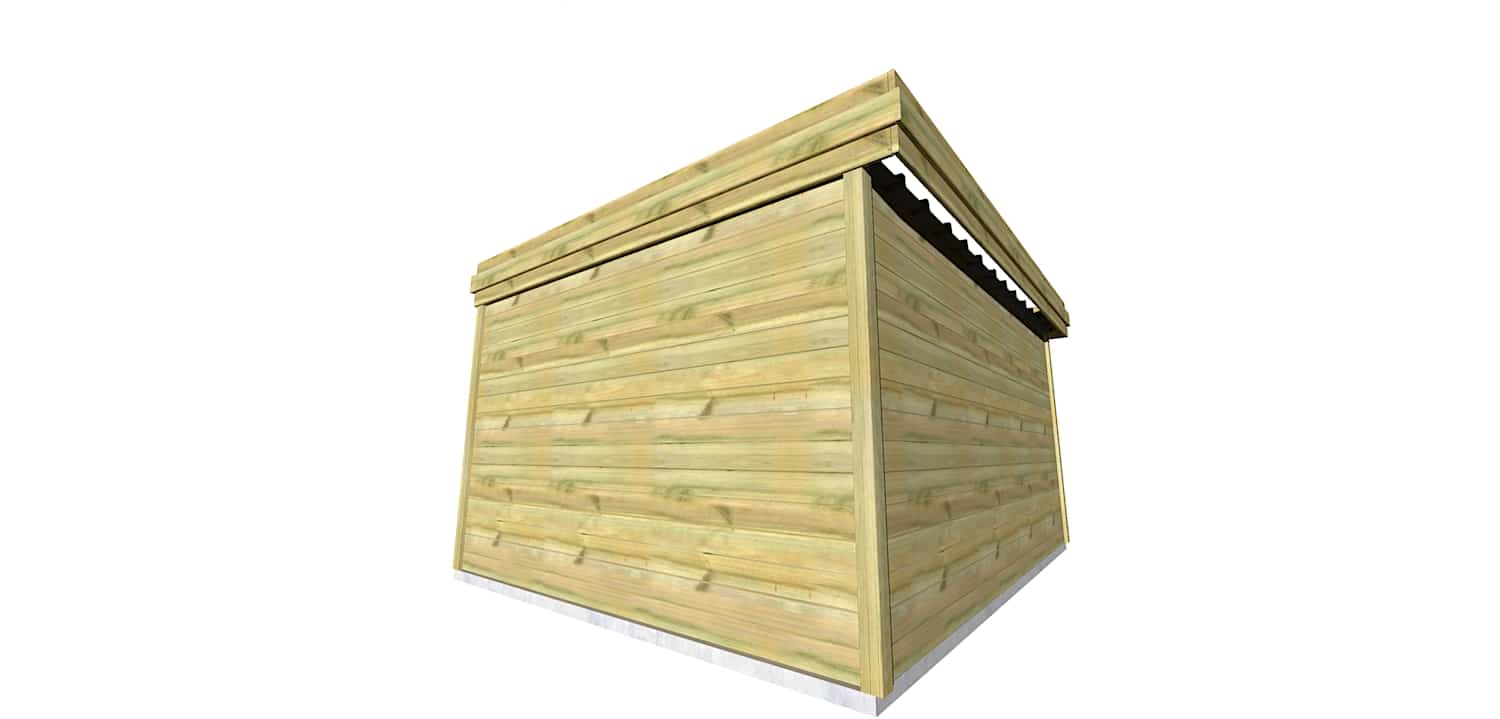 Abri Français Origine Abri Jardin 16,5 m² Porte 2 Fenêtres