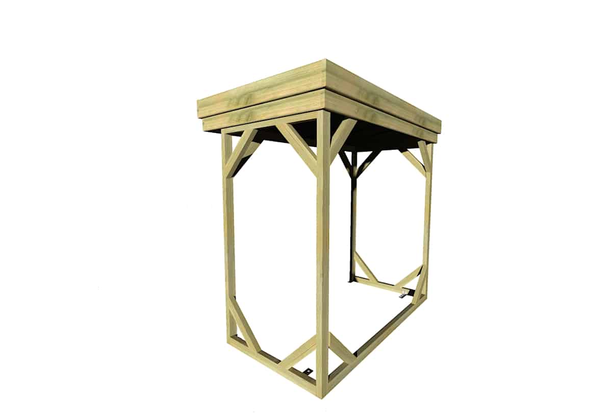 Abri Français Abris Bûches 2,15x1,31m abri bûches 3 stères pin