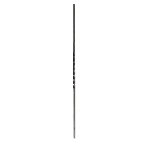 CQFT Barreau carré 12mm torsade H 950 mm