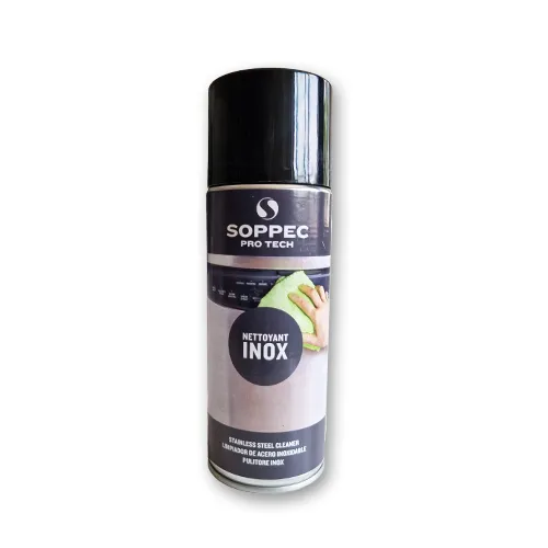 Soppec Nettoyant inox aérosol 400ml surfaces inox