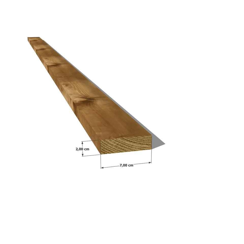 Abri Français Bois au détail 20x70mm latte pin bardage classe 3