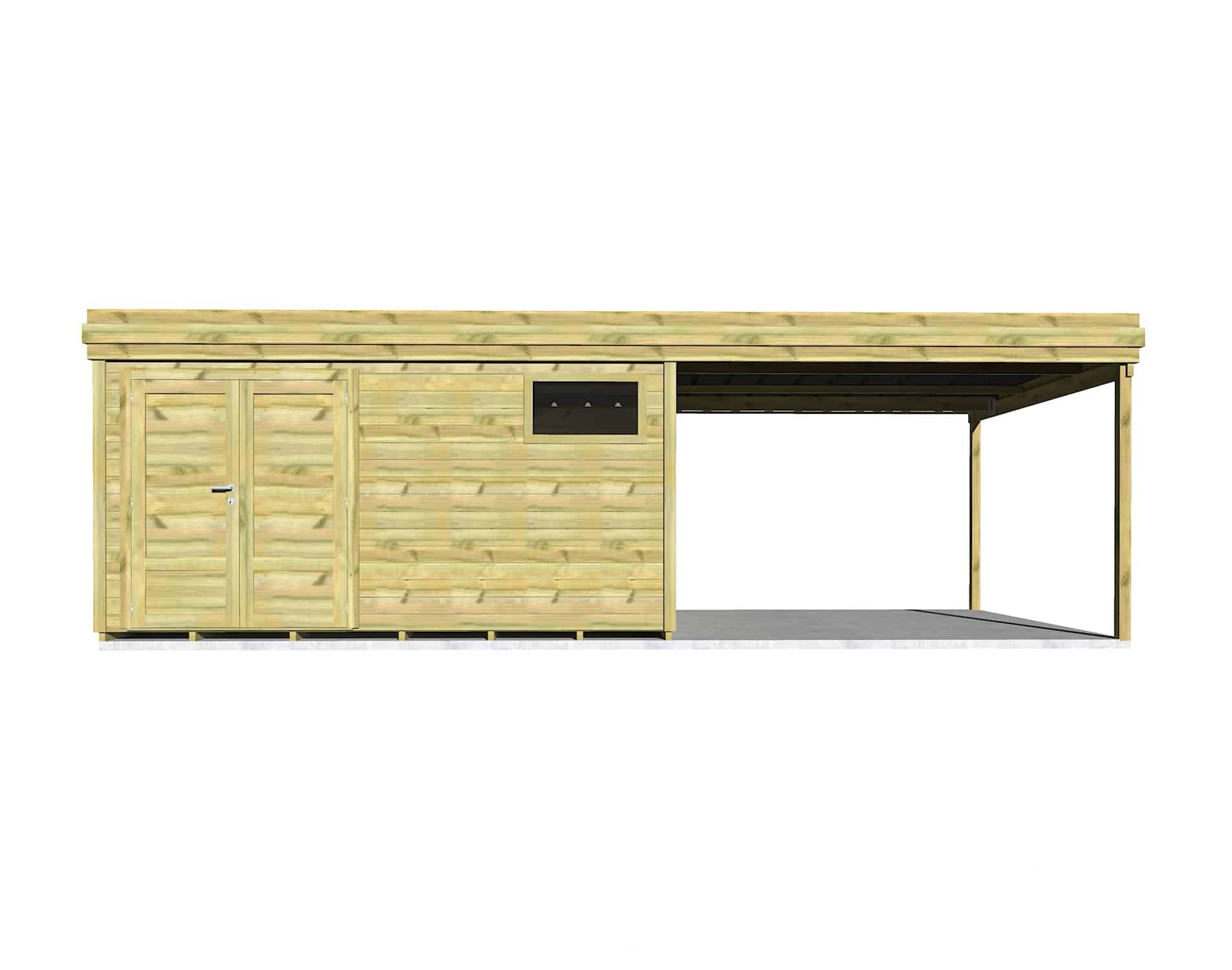 Abri Français Gamme Origine atelier 29,5 m² pin 27 mm