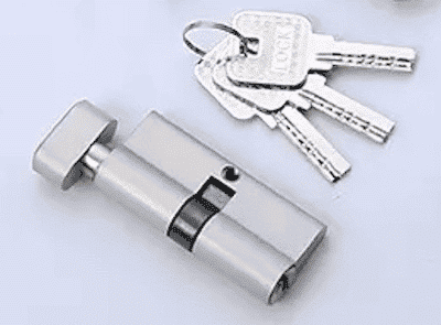Abri Français Menuiseries Barillet de porte acier inoxydable