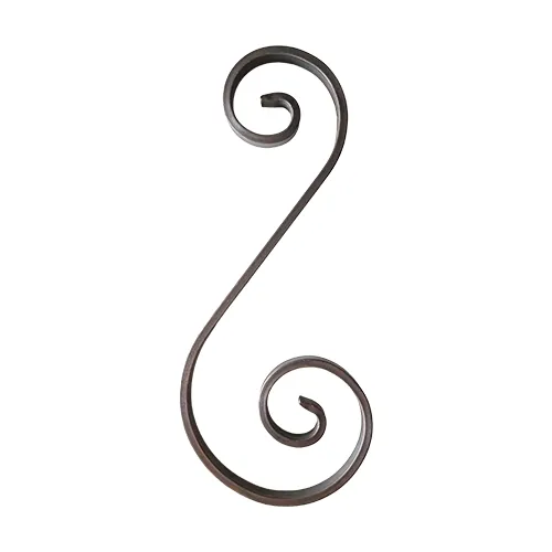 CQFT Volute fer forgé S 290x120 plat 12x6 brut