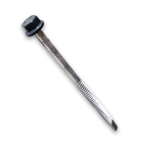 CQFT Vis acier 6,3x130mm tête inox laquée boîte 100 sandwich