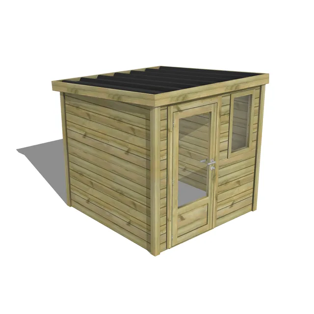 Abri Français Essentiel abri jardin porte vitrée 4,1m2