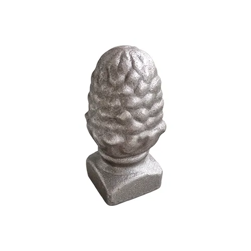 CQFT Pomme de pin H.90 base 40mm pointe fer forgé