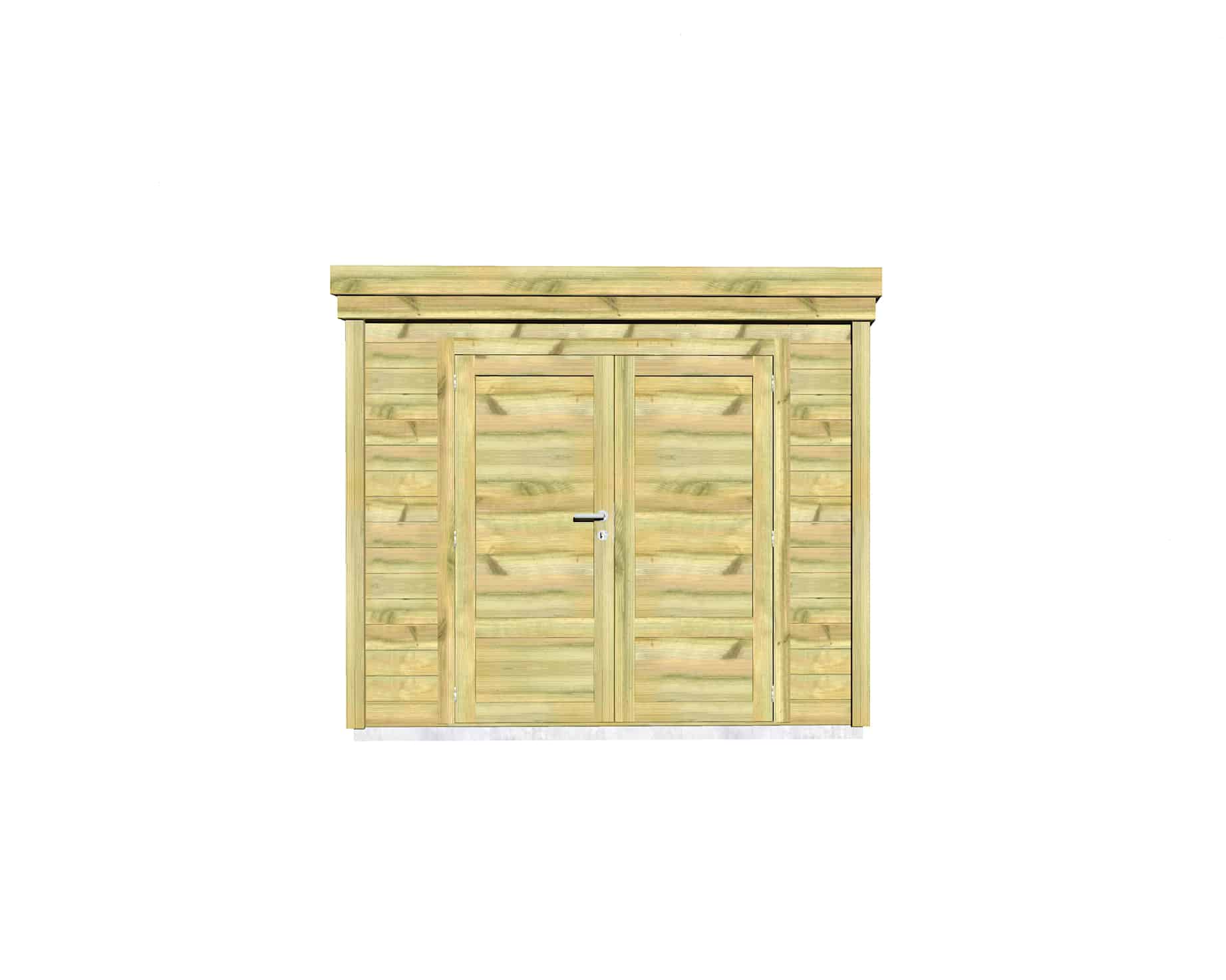 Abri Français Gamme Origine local rangement bois 8 m² 2,5x2,5m