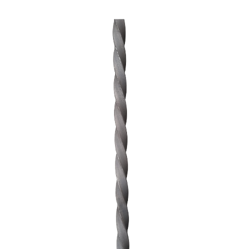 CQFT Barreau carré 14 mm torsadé H 3000 mm acier