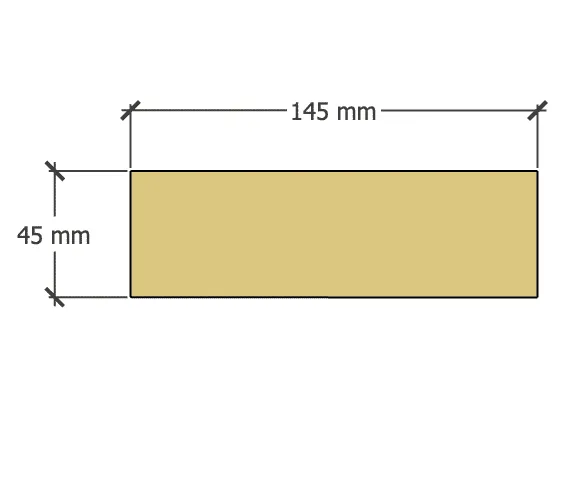 Abri Français Bois chevron 45x145 mm pin autoclave classe 4