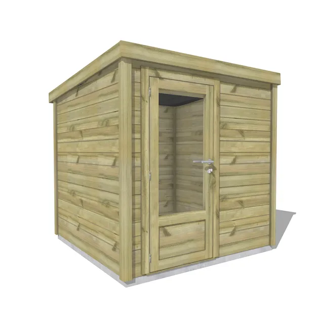 Abri Français Origine Local Piscine Bois 5 m² Porte
