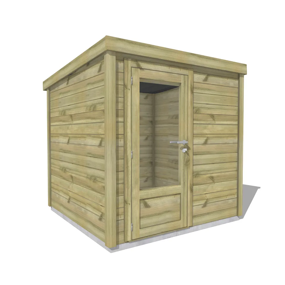 Abri Français Origine Local Piscine Bois 5 m² Porte