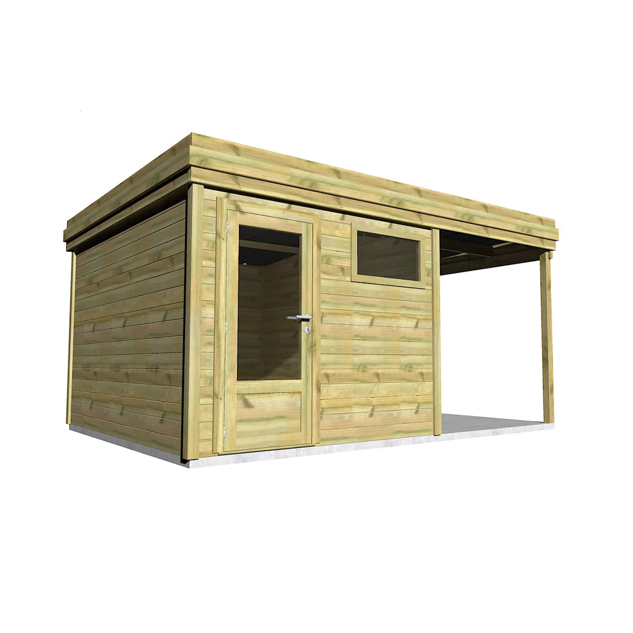 Abri Français Origine abri monopente bois 17,7 m2