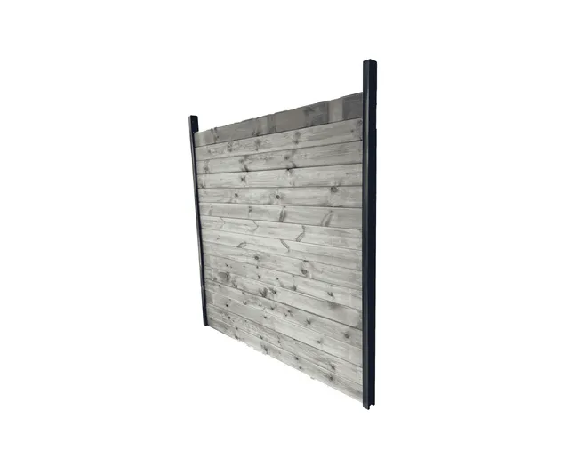 Abri Français Clôture Bois kit massif pin gris 1,82 m
