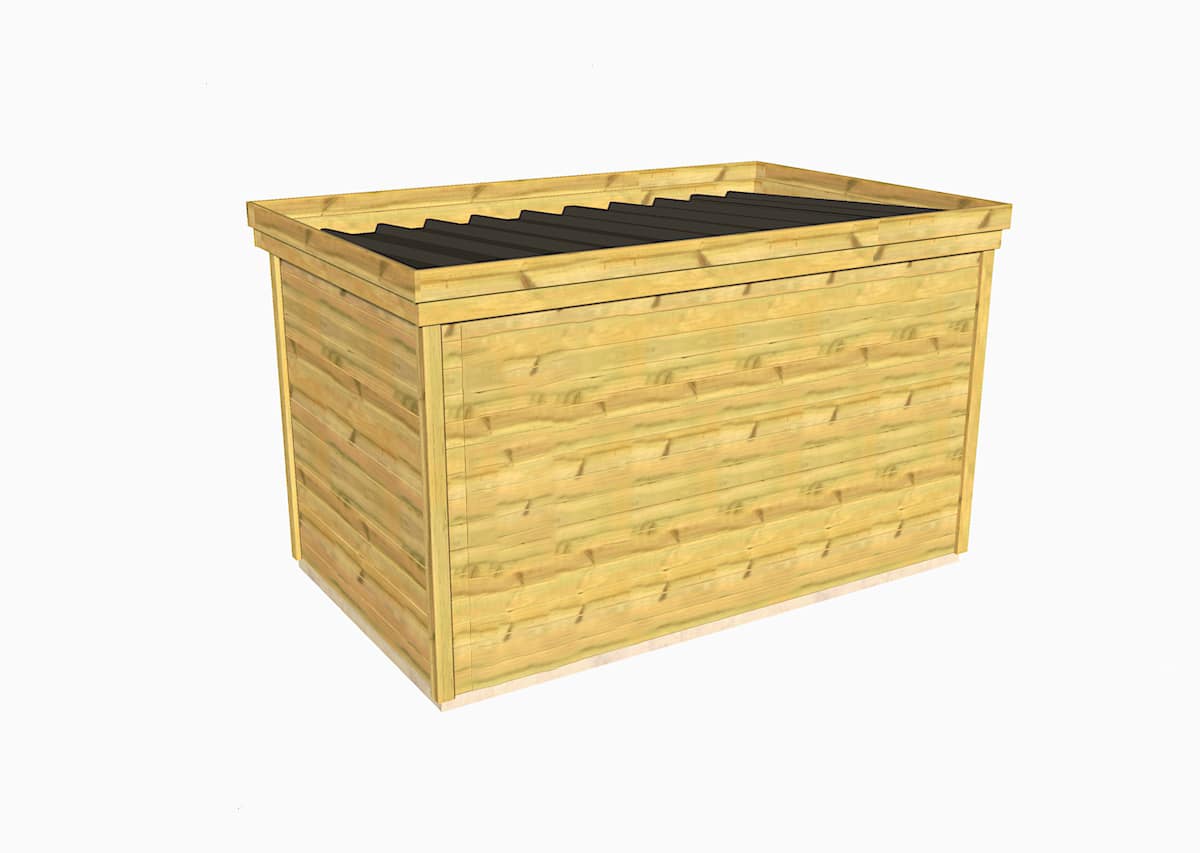 Abri Français Essentiel 3,44x2,14m abri jardin 7,36m2