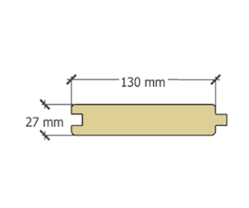 Abri Français Planche Mur Bois Autoclave 130x27 mm