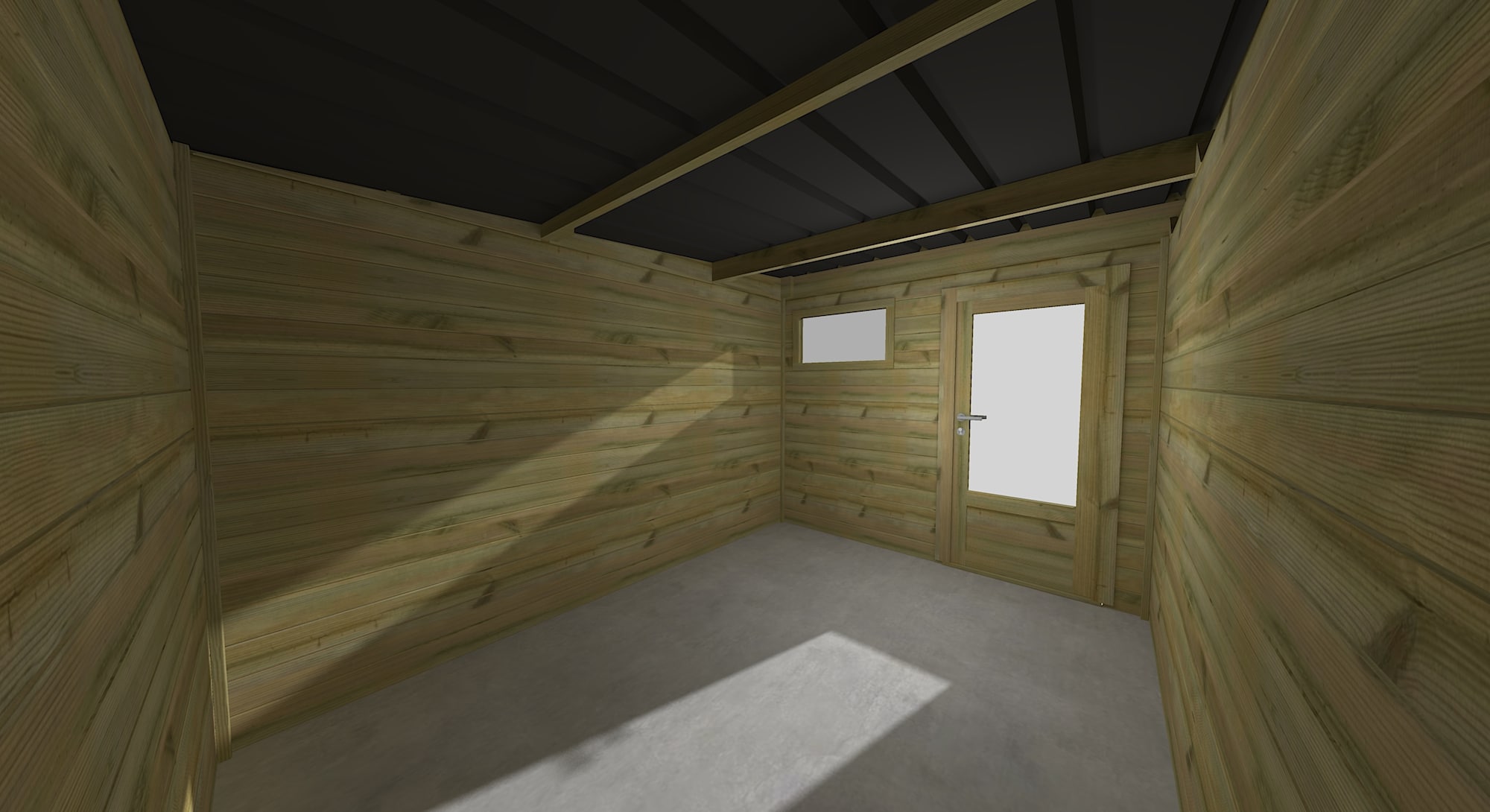 Abri Français Origine abri monopente bois 17,7 m2