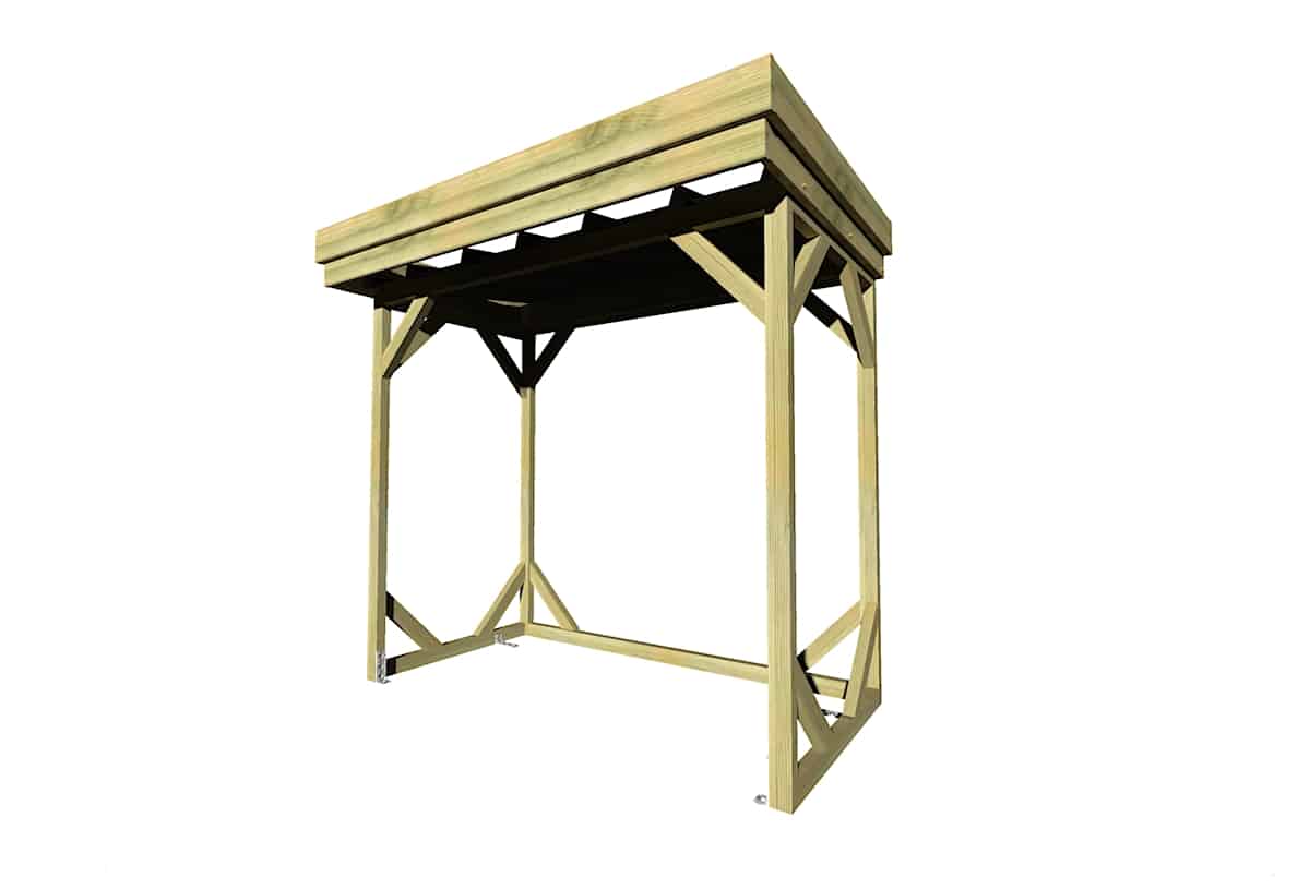Abri Français Abris Bûches 2,15x1,31m abri bûches 3 stères pin