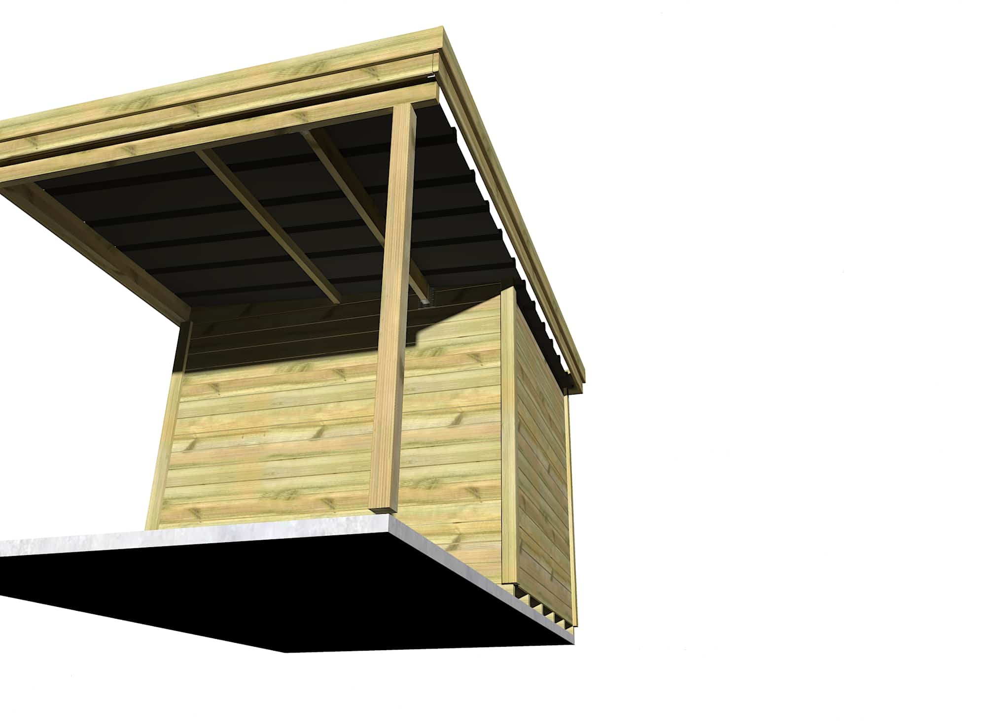Abri Français Gamme Origine Cabanon jardin 5 m² 2,00x2,50m