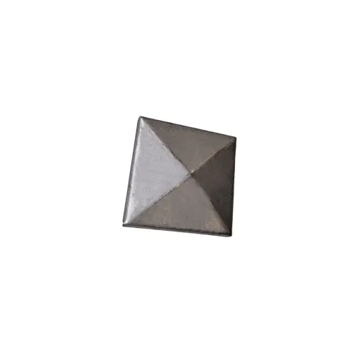 CQFT Chapeau 40x40mm cache poteau acier pointe diamant