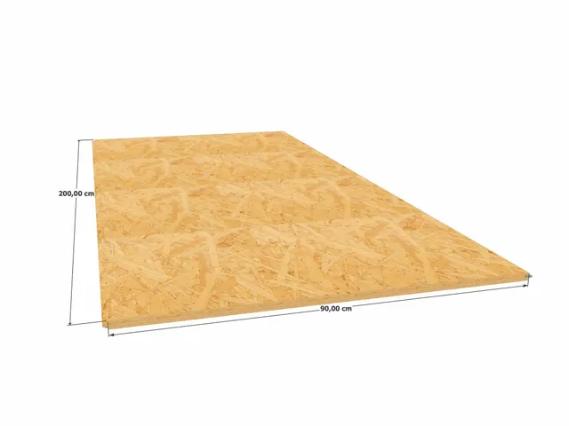Abri Français Bois Panneau OSB3 rainuré 900x2000mm 18mm