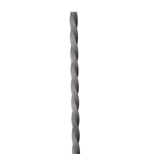 CQFT Barreau carré 12mm torsadé fer forgé H3000mm