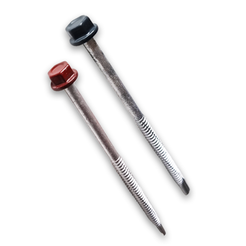 CQFT Vis acier 6,3x130mm tête inox laquée boîte 100 sandwich