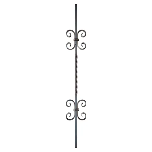 CQFT Les barreaux carré 12mm volutes torsade 950mm