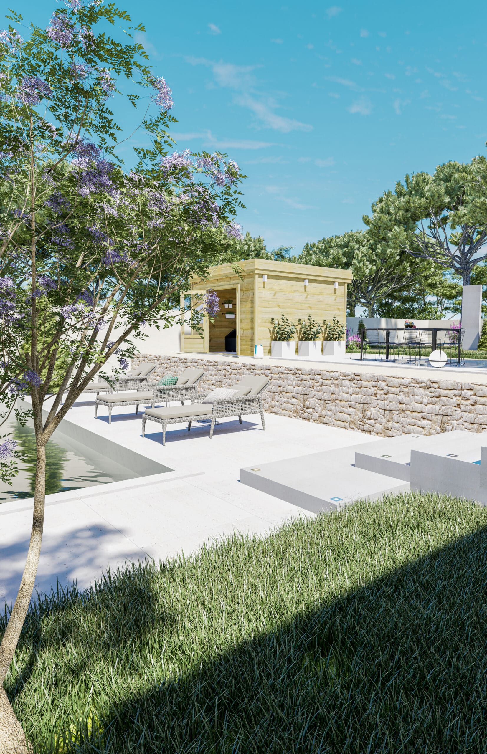 Abri Français Origine abri de jardin porte double 13,2 m²