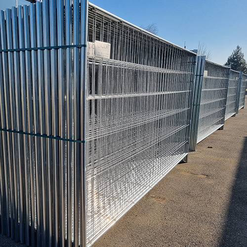 CQFT Clôture Chantier Mobile 2m x 3,35m Panneau Acier