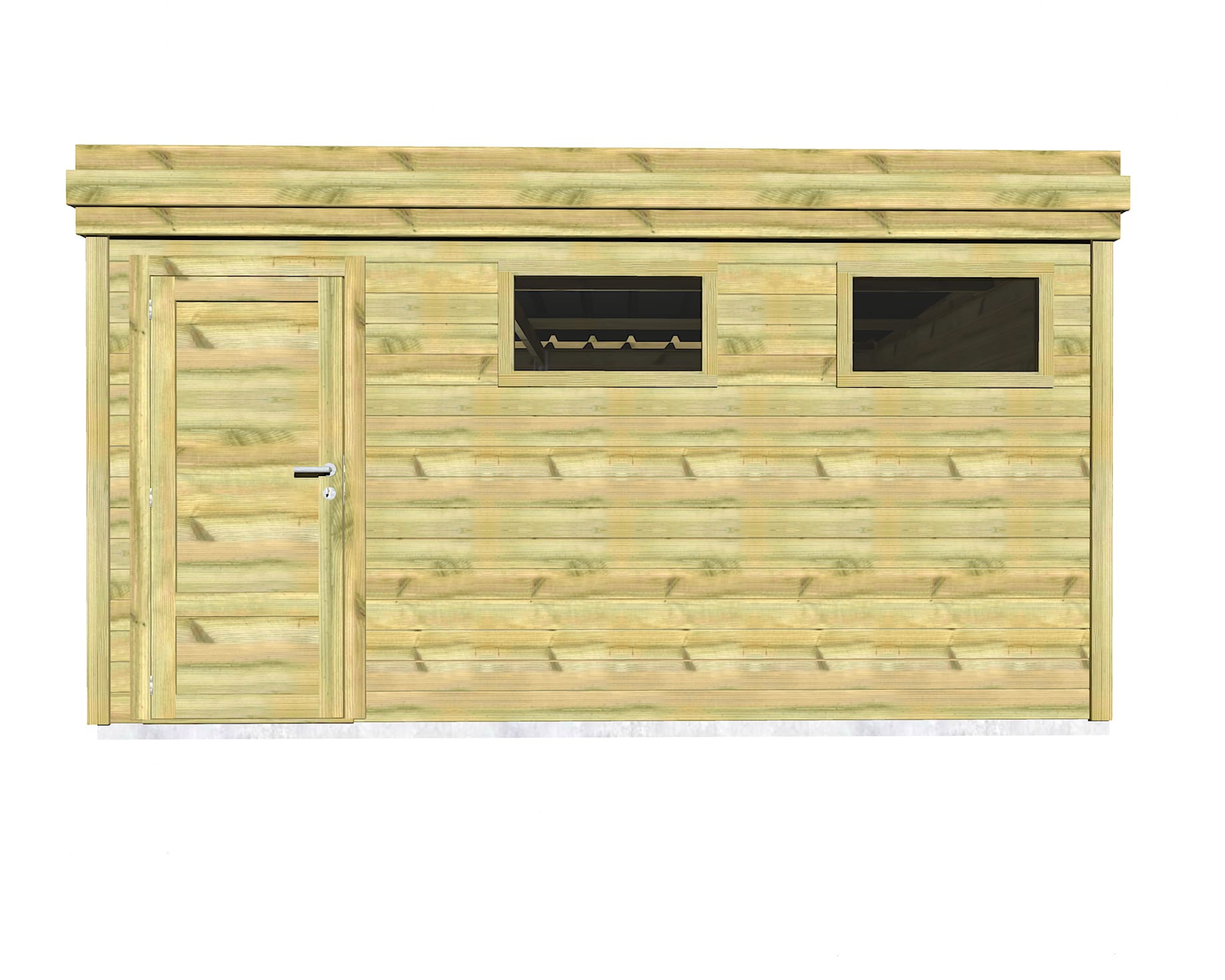 Abri Français Gamme Origine chalet de jardin 20,6 m² pin autoclave