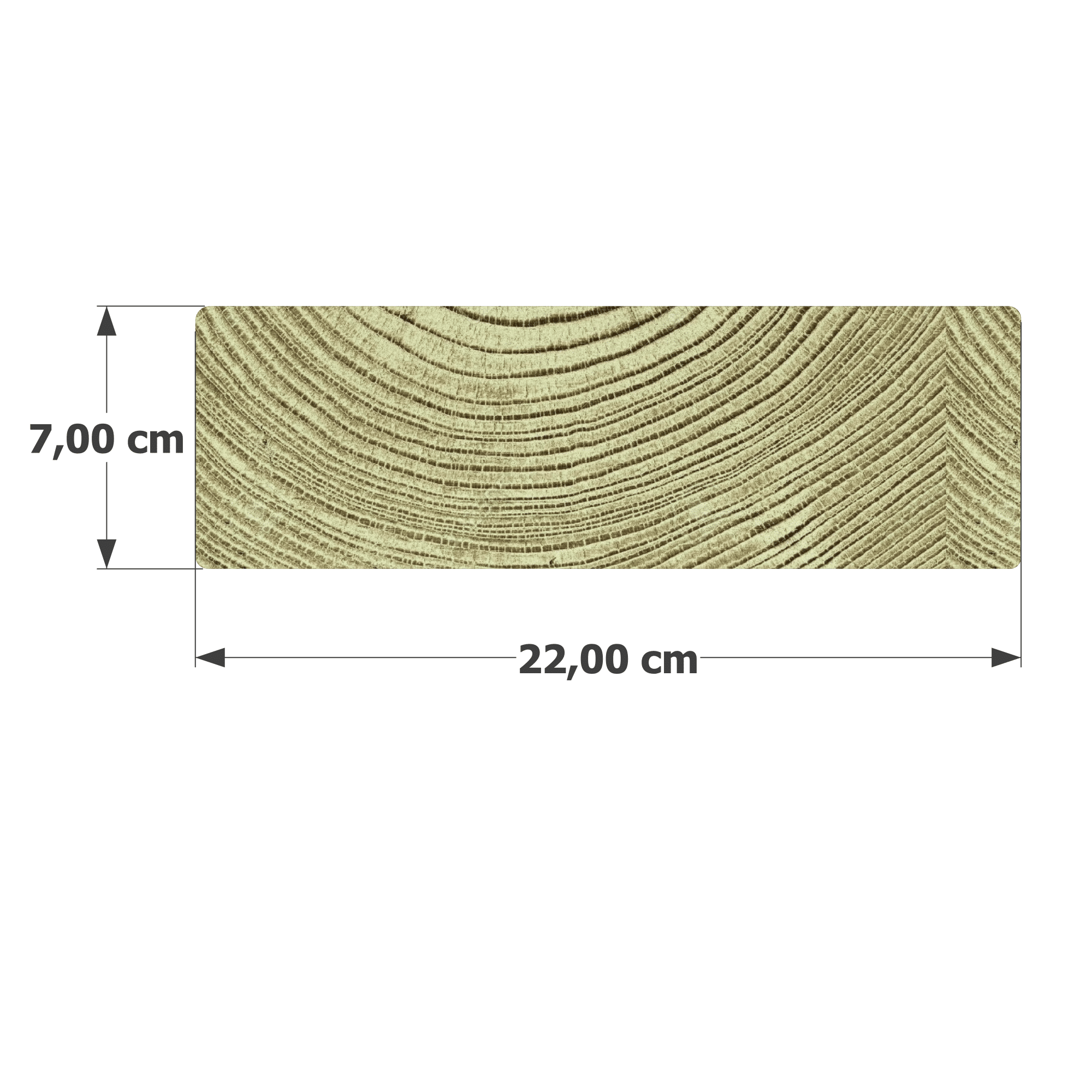 Abri Français Bois détail madrier 70x220mm pin sylvestre