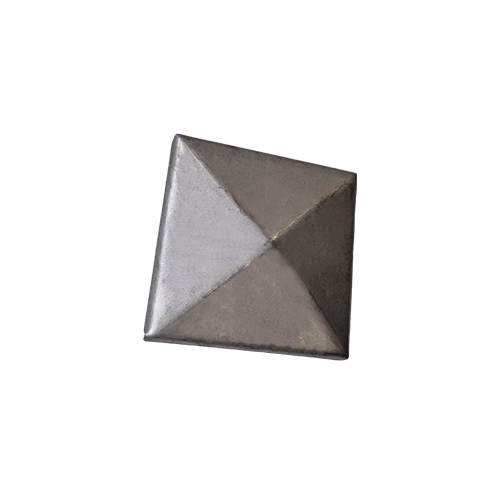 CQFT Les Pointes Chapeau 60x60mm Cache Poteau Acier Brut