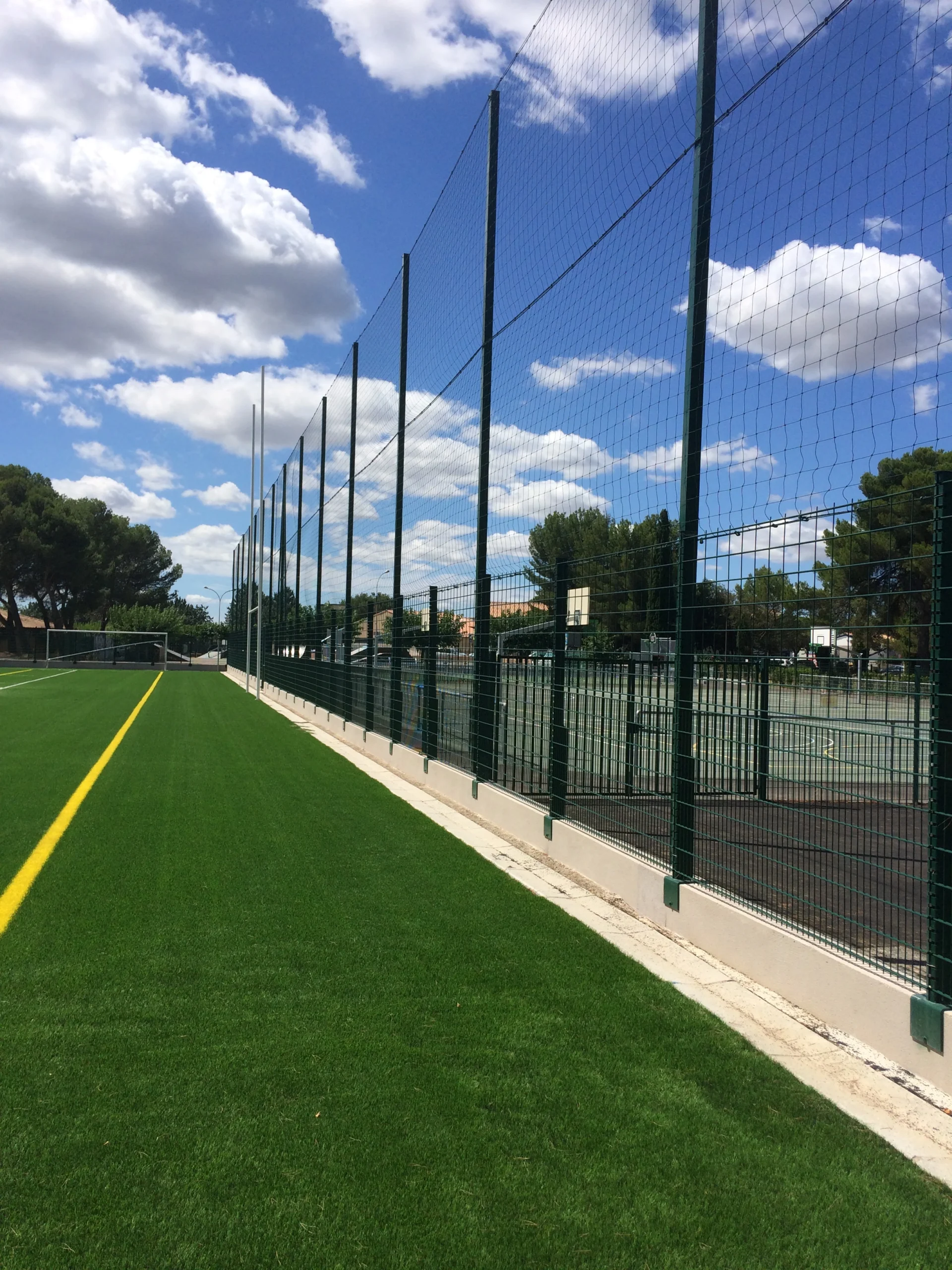 Eurofence pare-ballons filet jambe de force acier
