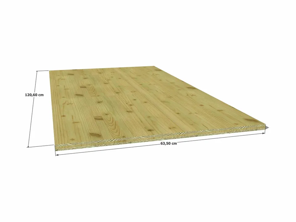 Abri Français Bois au détail panneau 3 plis épicéa 635x1260 19 mm