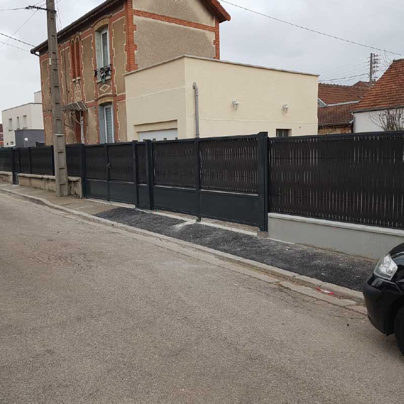 Eurofence New Design portillon occultable acier kit PVC