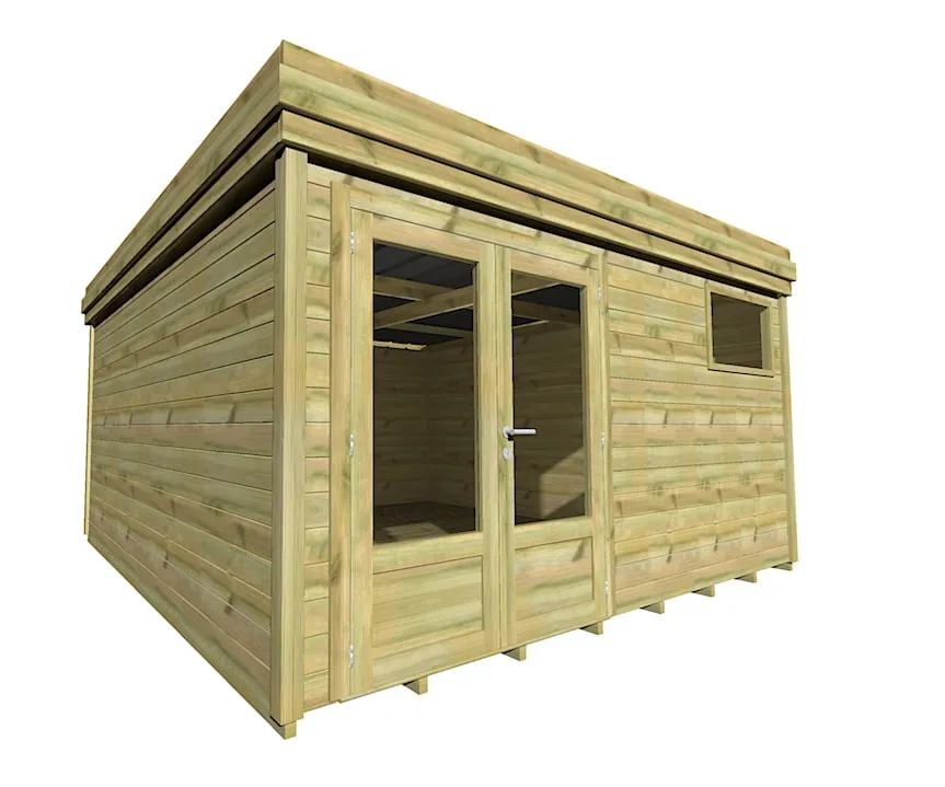 Abri Français Origine 4,46x4,61 m abri de jardin 20,6 m² avec plancher
