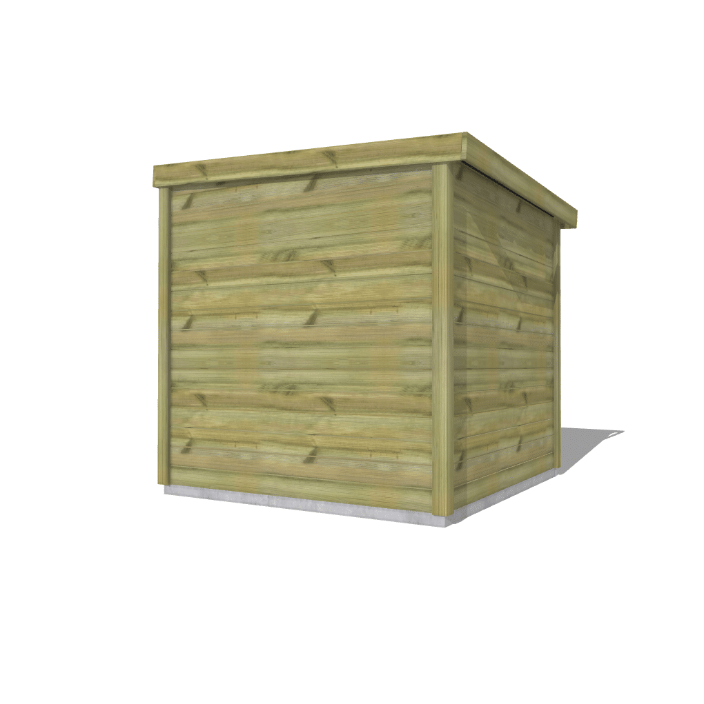 Abri Français Origine Local Piscine Bois 5 m² Porte