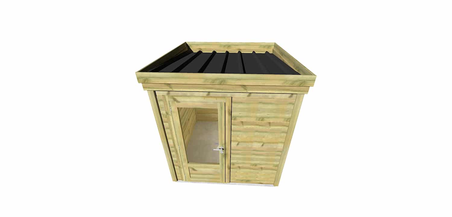 Abri Français Origine 2,26x2,41 m abri piscine 5,4 m² porte simple