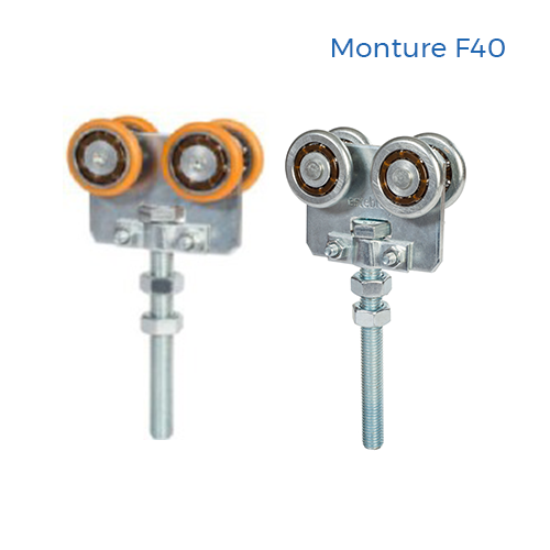 CQFT Monture double chariot porte coulissante