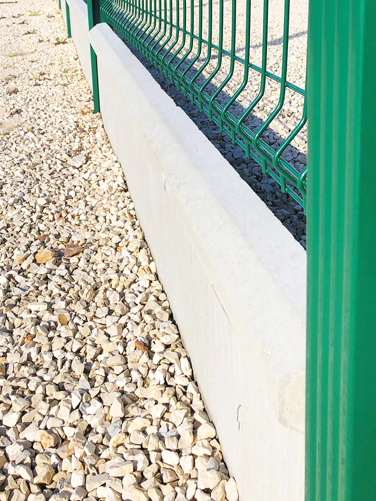 EUROFENCE Panneaux DALLE BETON 1/2 CHAPERON plaque grise