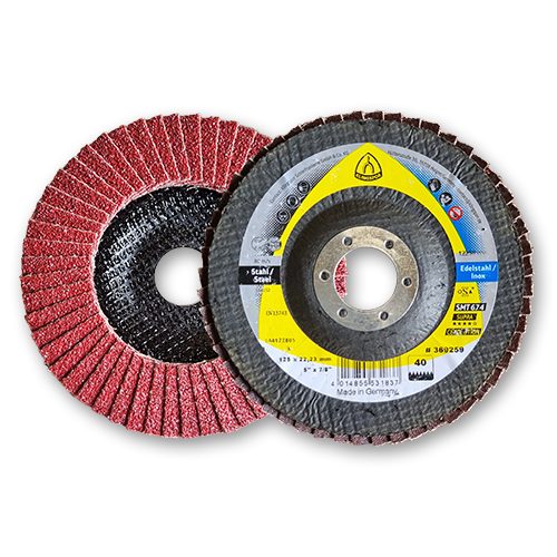 CQFT Disque lamelles céramique Ø125 grain 40 acier