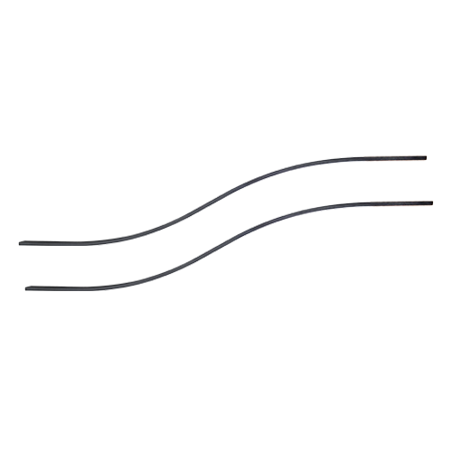CQFT Fers forgés tube 40x20 cintré 2 m lot de 2 acier brut