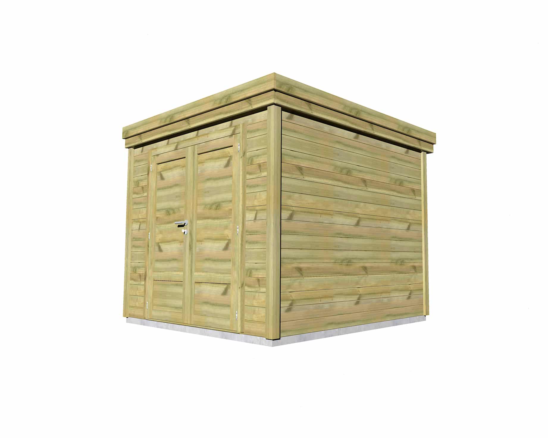 Abri Français Gamme Origine local rangement bois 8 m² 2,5x2,5m