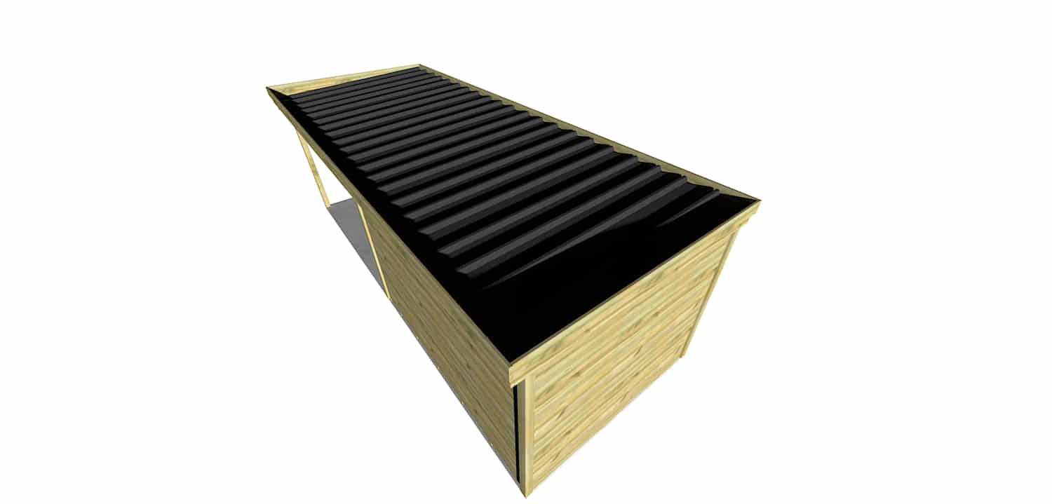 Abri Français Origine Pool House Bois 20,5 m² Plancher