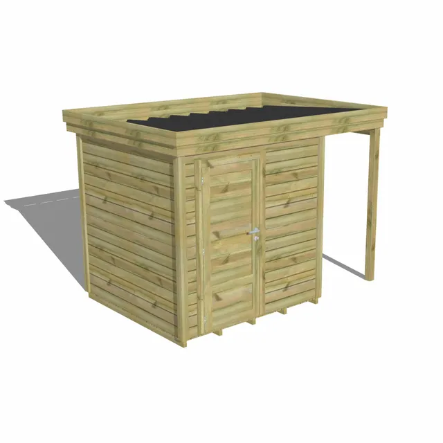 Abri Français Origine Abri rangement porte pleine plancher 4,1 m²