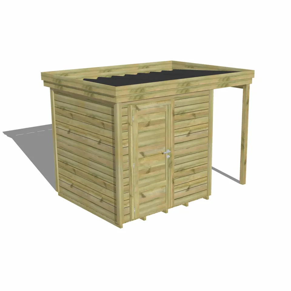 Abri Français Origine Abri rangement porte pleine plancher 4,1 m²