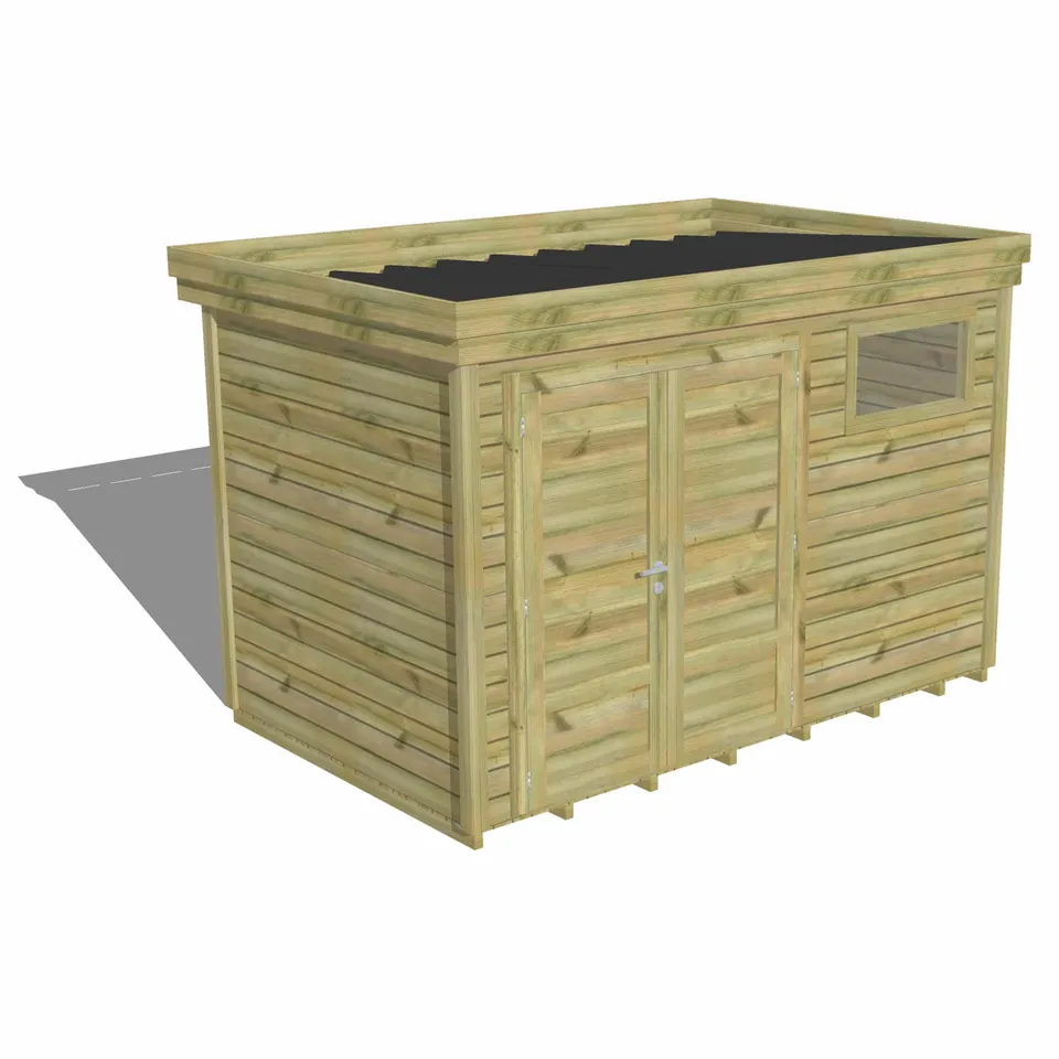 Abri Français Gamme Origine local 8,53 m² pin 28 mm plancher