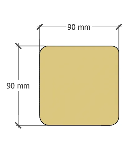 Abri Français Bois Poteau Plein Autoclave 240x9x9cm Classe 4