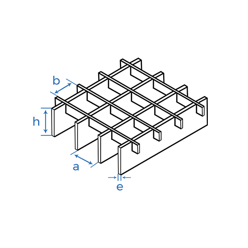 CQFT Caillebotis pressé grille acier galvanisé